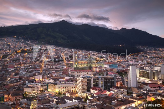 Picture of Night view of Quito Ecuador